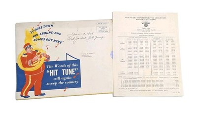 Red Jacket Mfg Co Davenport RI Jet Pumps Water Systems Foldout & Price List 1938