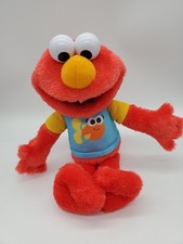 SESAME STREET Sing-Along Plush Elmo with Lights and Sounds 13" Works Great