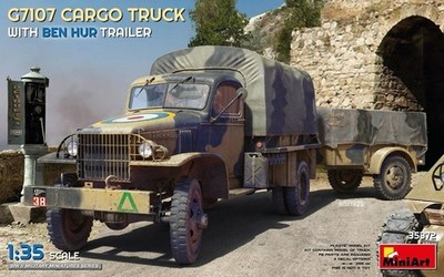 MINIART G7107 CARGO TRUCK WITH BEN HUR TRAILER 1:35 cod.MA35372