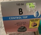 L’eggs Control Top Pantyhose Size B Day Sheer Toe OFF BLACK 152 04 NEW leggs vtg — photo 6