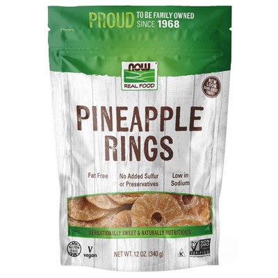 Pineapple Rings 12 Oz 340g by Now Foods