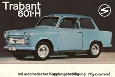 Targa in latta TRABANT 601-H 30 x 20 cm targa in metallo retrò auto car (049200)