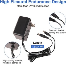 SNES Power Cord, NES Power Cord, AC Power Supply Compatible with Super Ninten...