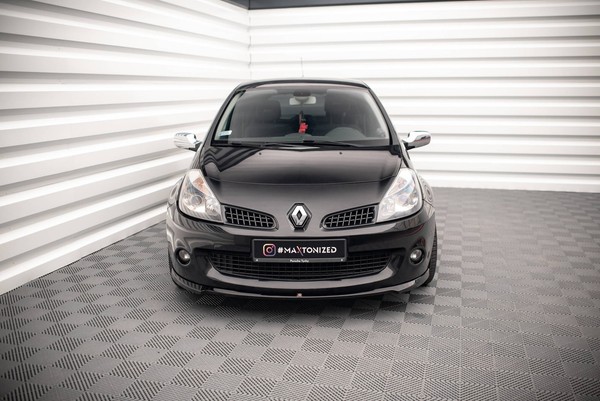 Maxton Design Frontlippe Passend FüR Renault Clio Iii Rs Schwarz Hochglanz-image