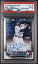 2025 Bowman Draft Jojo Parker 1st Bowman Chrome Auto #CPAJP PSA 9 Blue Jays