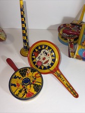 Vintage Kirchhof Tin Litho Noise Maker Toys Mix Lot of 3 ALL WORK