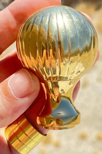 Golden Handmade Brass Knob Walking Stick Handle