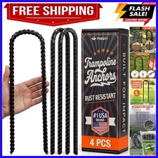 12 Inch Trampoline Anchors, Trampoline Stakes, Ground Stakes Heavy Duty, Grou...