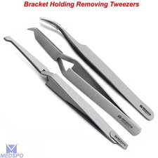 Orthodontic Tweezers Bracket Holding Placing Reverse Action Ortho Dental Forceps