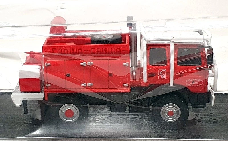 Del Prado 1/64 Scale FEN32 - 1999 Renault Camiva Fire Engine Truck - Red/White - Image 3 of 4
