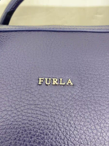 FURLA Handbag, Leather, Blue, Solid Color, 00752947 - Picture 5 of 6