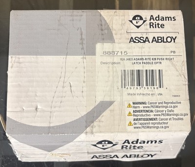 Adams Rite Assa Abloy Paddle Operator 4590-04-00-628 Push To RIGHT Satin
