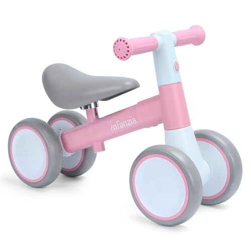  Baby Balance Bike for 12-36 Month Boys Girls, 1 Year Old Toddler First Pink