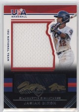 2017 USA Baseball Stars & Stripes Black Gold Jersey 80/82 Jasiah Dixon Auto 0i76