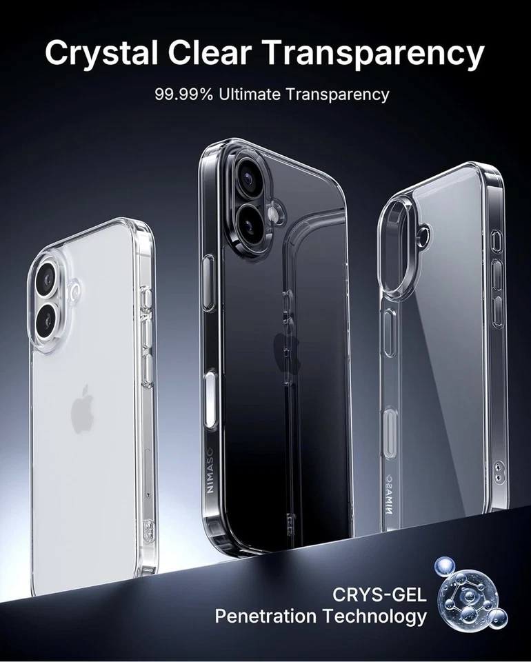 Case For iPhone 17 HD Clear Shockproof  Cover and Screen Protector  - Image 3 of 4