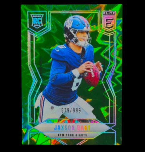 JAXSON DART ROOKIE GREEN EXPLOSIVE REFRACTOR HOLO KABOOM Foil RC Non Auto GIANTS