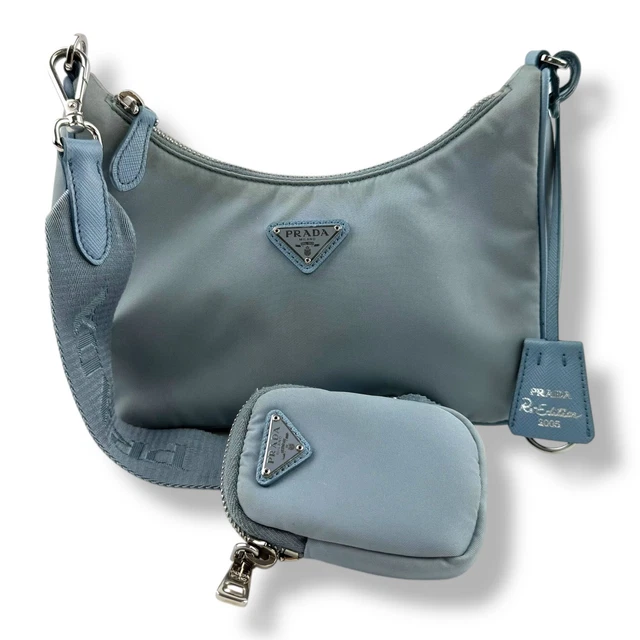 Prada Re-Editon 2005 Blue Re-Nylon Handbag