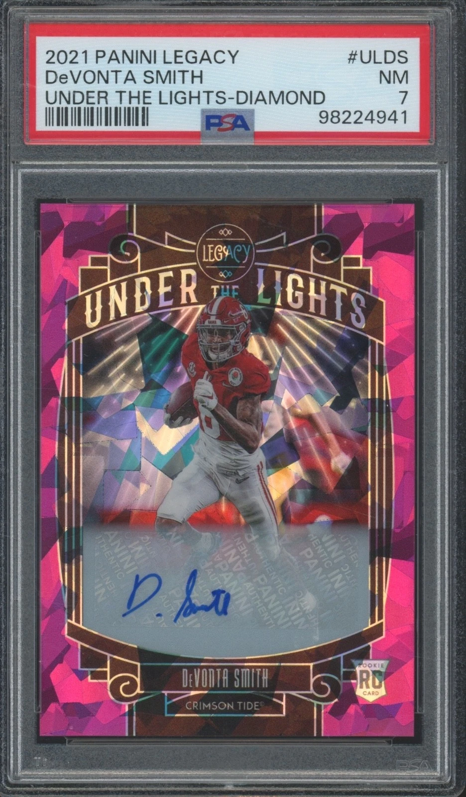 DeVonta Smith Panini Legacy Under the Lights #ULDS Diamond
