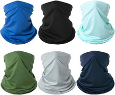 6 Pack Cooling Neck Gaiter Face Mask Bandana Summer UV Protection Balaclava Lot
