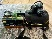 Nikon D3300 24.2MP Black DSLR 18-55mm VR II Lens Kit Bag Charger Battery