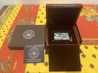 2016 30th Anniversary Bradford Mint Silver Eagle 2oz Silver Coin & Bar W/Box&COA