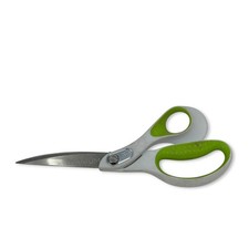 Westcott Carbo Titanium Scissors, 8" Professional Shears, White  Green Handle