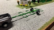 Gnuse Mfg. 1/64 Remolque enganche 6 pacas remolque (verde)
