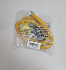 48" Flexible Gas Line Kit for Dryer, Stove, Range, Flexible Stainless Steel G...