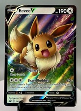 Pokémon Eevee V SWSH065 Spada e Scudo Promo Carta Holo 190 HP Base