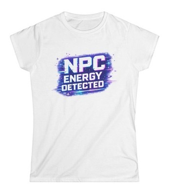 NPC Energy Detected Tee | Gamer Graphic T-Shirt Glitch Consciousness Humor 