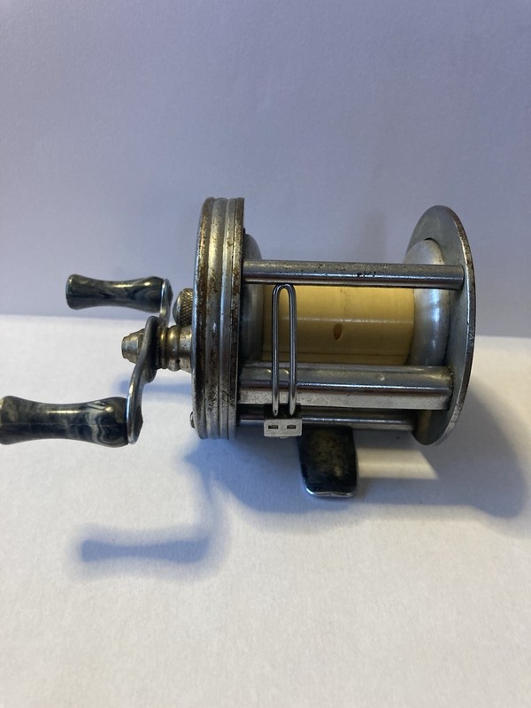 Vintage Bronson Mercury No 2250 Fishing Reel. Embossed Side Plates