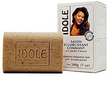 Idole Lightening Exfoliating Soap Pack of 2 Avocado Seed Powder 7oz