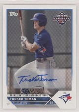2023 Topps Pro Debut Auto Tucker Toman #PD-8 Auto 10q4