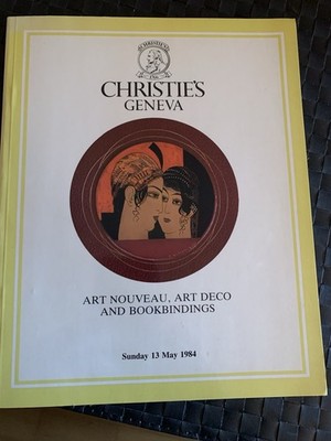 Book Auction Catalog Christie's Classic Art Deco Bookbindings Etc. 1984 Auktions