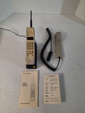 Vtg Motorola DynaTAC 8000 Lincoln Cellular w/ Accessories Manual Reference Guide