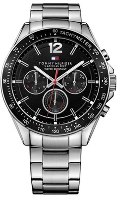 Tommy Hilfiger Herren Uhr Multifunktionsanzeige Edelstahl Silber