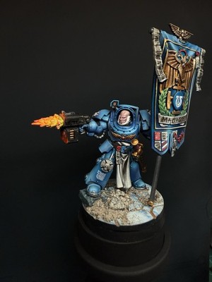 Games Workshop WH40K Space Marines Ultramarines Terminator Banner Bearer