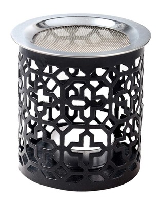 Black Iron Incense Burner with Sieve Height 3.15 inch [Handmade] for Burning ...