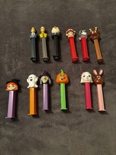 Lot of 12 PEZ dispensers assorted Christmas Halloween The Office Dwight Gru