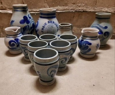 Traditionelles Steinzeug-Set (Bembel & Becher)