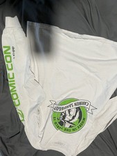 Carmen Sandiego Men's White Graphic Long Sleeve Comic Con T-Shirt M Cotton