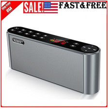 Kitchen Under Cabinet Wireless Bluetooth Stereo Speaker Radio Music LCD Display