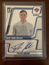 Panini Donruss Tyler Kolek Rookie ON CARD Autograph NDA-TKN Next Day Knicks
