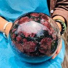 12.56LB Natural Firework Stone Quartz Sphere Crystal Ball Healing Decorati 4982 — photo 2