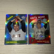 (2) 2002 Topps Archives Reserve Reprint JUAN MARICHAL & Early Wynn #84 # 65