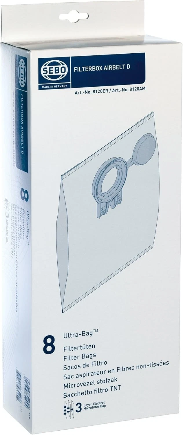 Sebo Airbelt D4 Filter Bags - Thumbnail 3