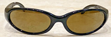 Icicles Sunglasses Womens Black Frames Brown Lenses