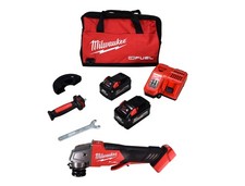Milwaukee 2880-22 Paddle Switch Grinder 4.5"/5" 18V Brushless 2 Battery Kit