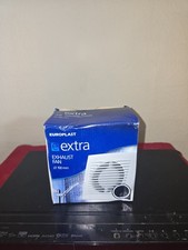 Eurolast Extra Exhaust Fan 100mm Bathroom Kitchen Wall Ceiling Ventilation Fan