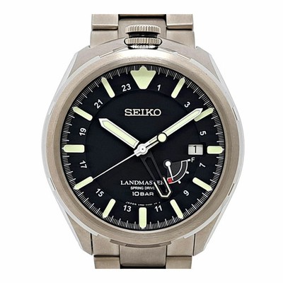 SEIKO Prospex Landmaster SBDB015 Black Case Size 43mm Men's Used Watch #31017